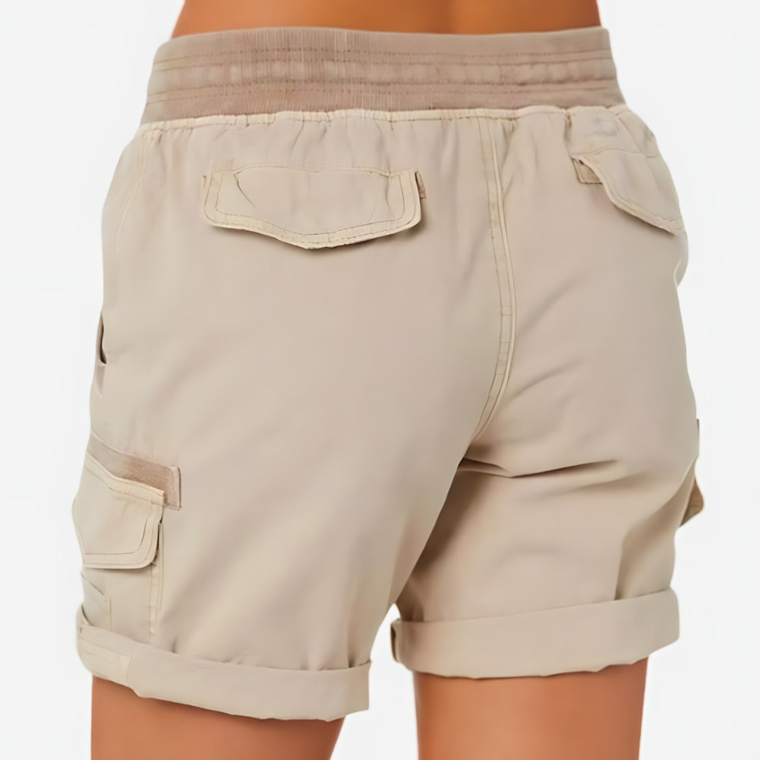 Elvira Women's Outdoor Shorts with Multiple Pockets and Adjustable Waist