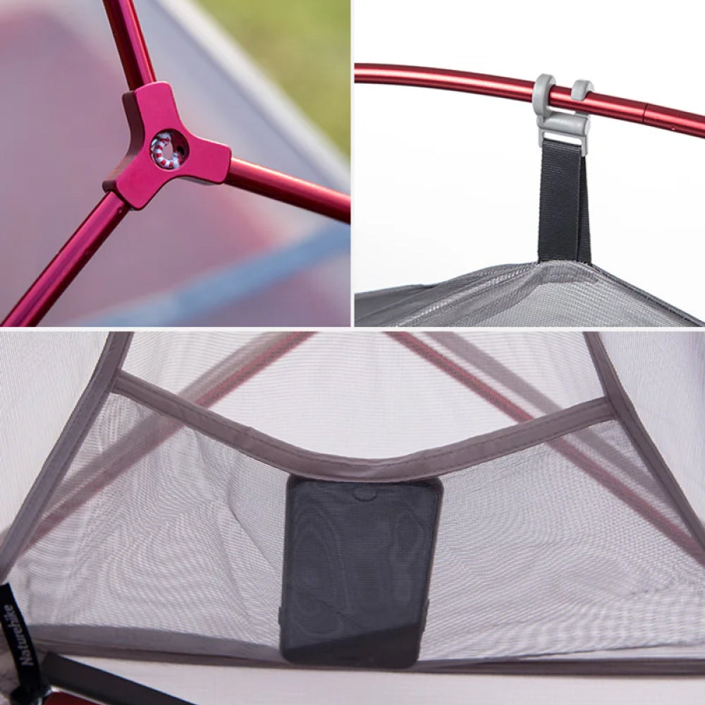 Naturehike Cloud Up 1 Persoons Tent – Ultralicht Backpacking Tent voor Outdoor & Wandeltochten