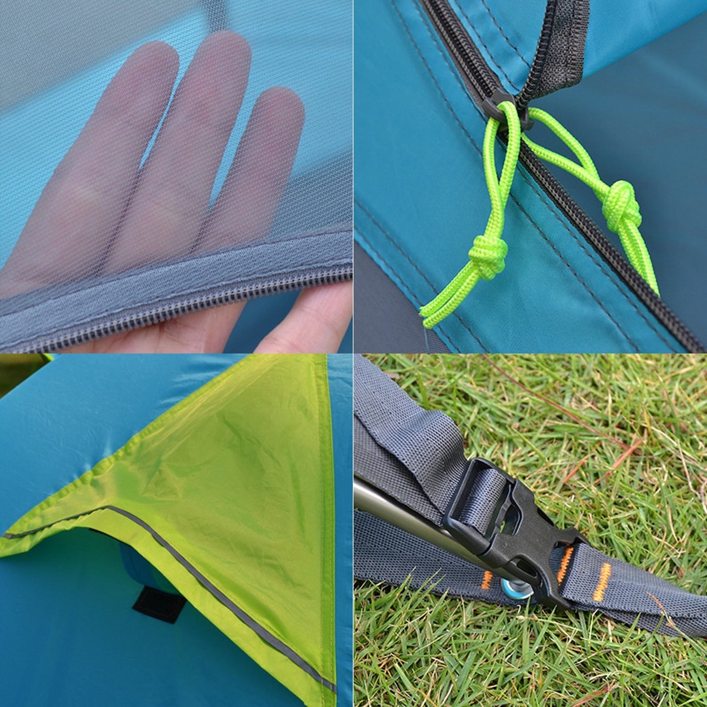 Desert & Fox 2-Persoons Tent – Lichtgewicht 3-Seizoen Backpacking Tent met Aluminium Stokken en Waterdichte Bescherming