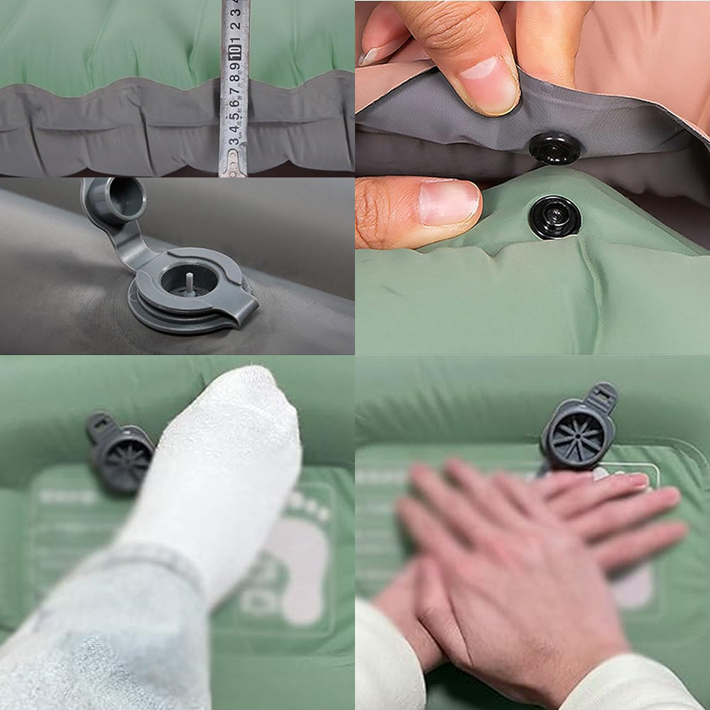 Ultralichte Zelfopblazende Slaapmat – Dikte Verhoogd, Waterafstotend Air Matras voor Camping & Trekking