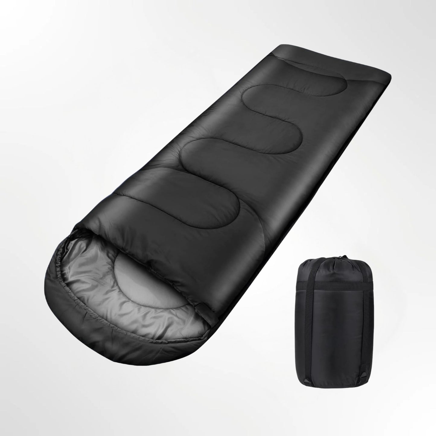 Slaapzak 220 × 80 cm – 1 kg Lichtgewicht 2-in-1 Dekenslaapzak voor Lente, Zomer en Herfst