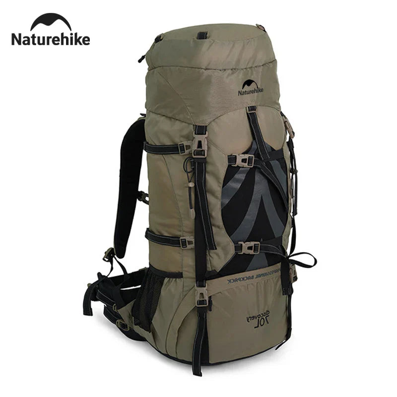 Naturehike Rugzak 70 L – Ergonomische Hiking Rugzak met Regenhoes voor Outdoor & Trekking