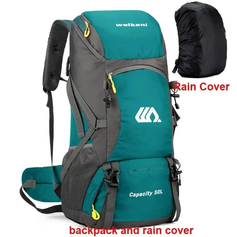 Reistas Rugzak 50 L – Water-bestendige Hiking & Camping Backpack voor Mannen en Vrouwen