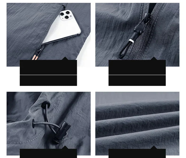 Dunne Ademend Outdoor Zomerjas – Lichtgewicht Quick-Dry Windbreaker voor Heren en Dames