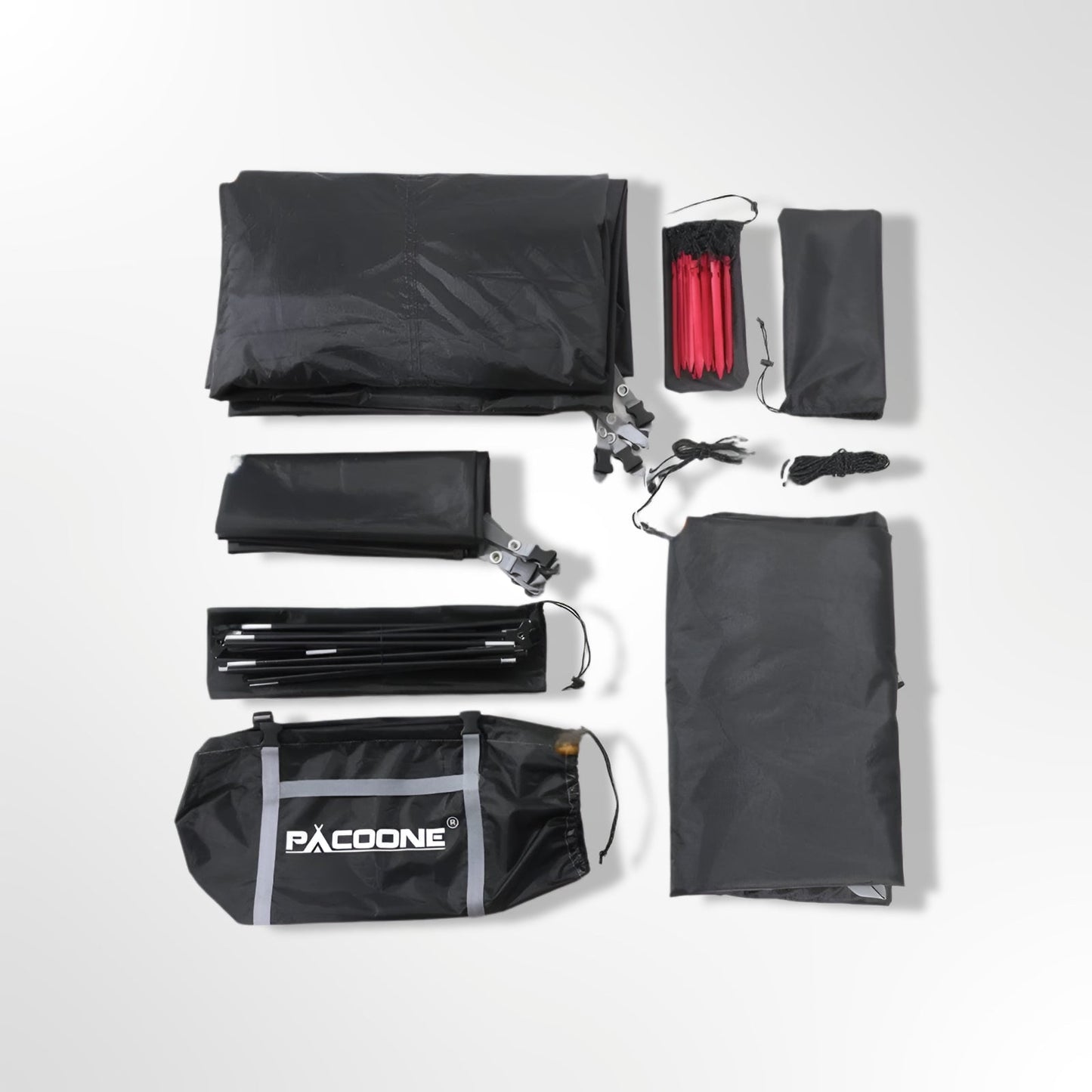 PACOONE Ultralichte Tent 20D Nylon – Waterdicht Backpacking & Hiking Tent - 3 Seizoenen