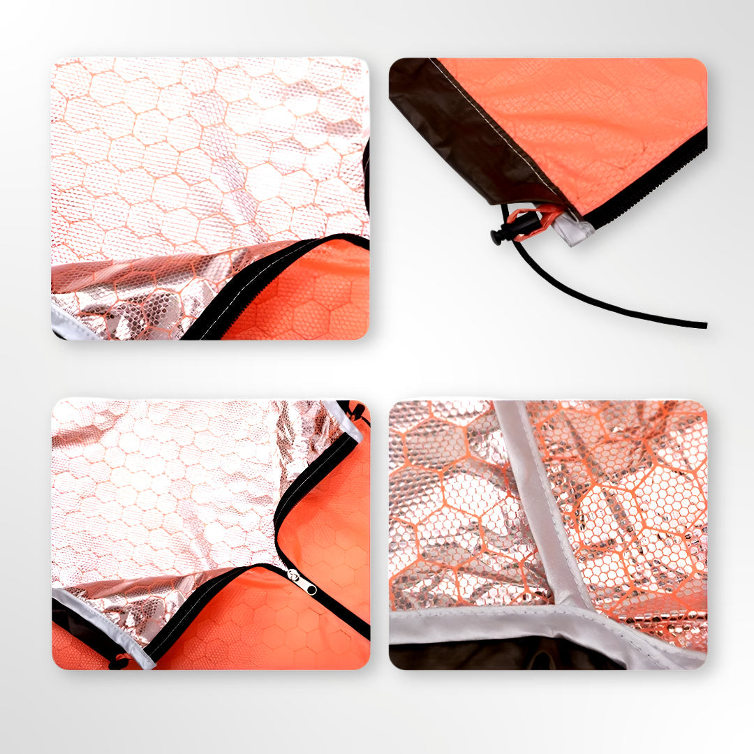 Noodslaapzak 1-Persoons – Ultralicht 180 g Warmtereflecterend & Waterdicht Survival Model