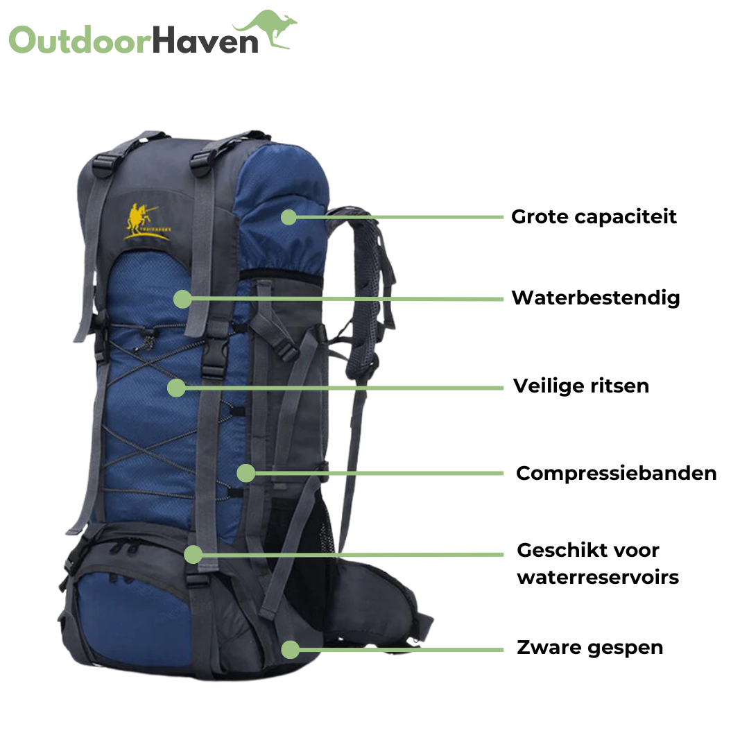 60L Backpack - Trekking - Wandelrugzak - Reistas