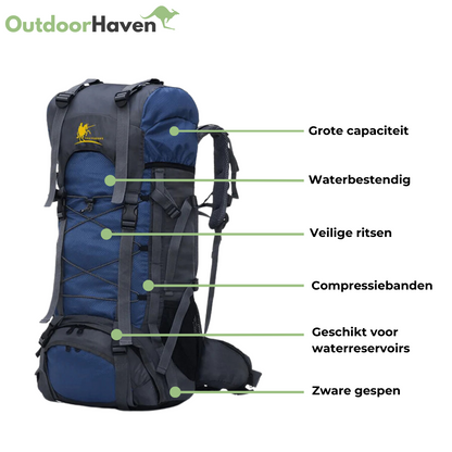 60L Backpack - Trekking - Wandelrugzak - Reistas