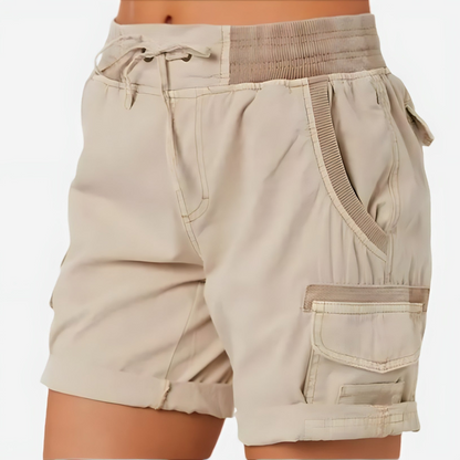 Elvira Women's Outdoor Shorts with Multiple Pockets and Adjustable Waist