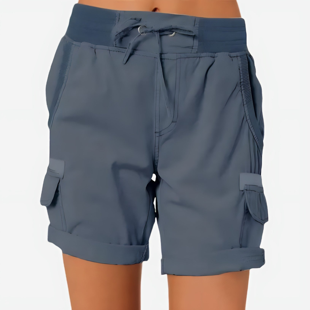 Elvira Women's Outdoor Shorts with Multiple Pockets and Adjustable Waist