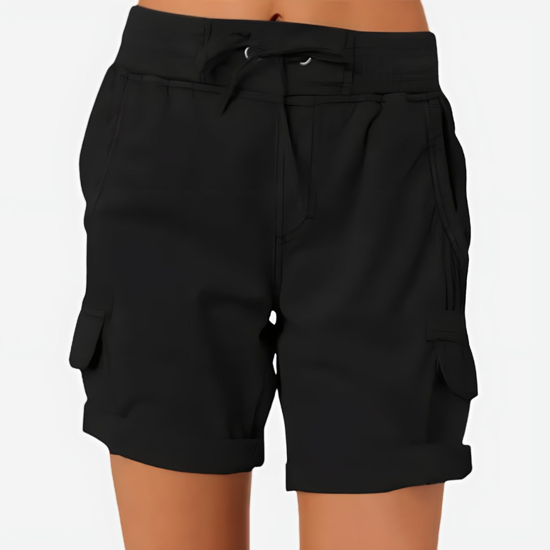 Elvira Women's Outdoor Shorts with Multiple Pockets and Adjustable Waist