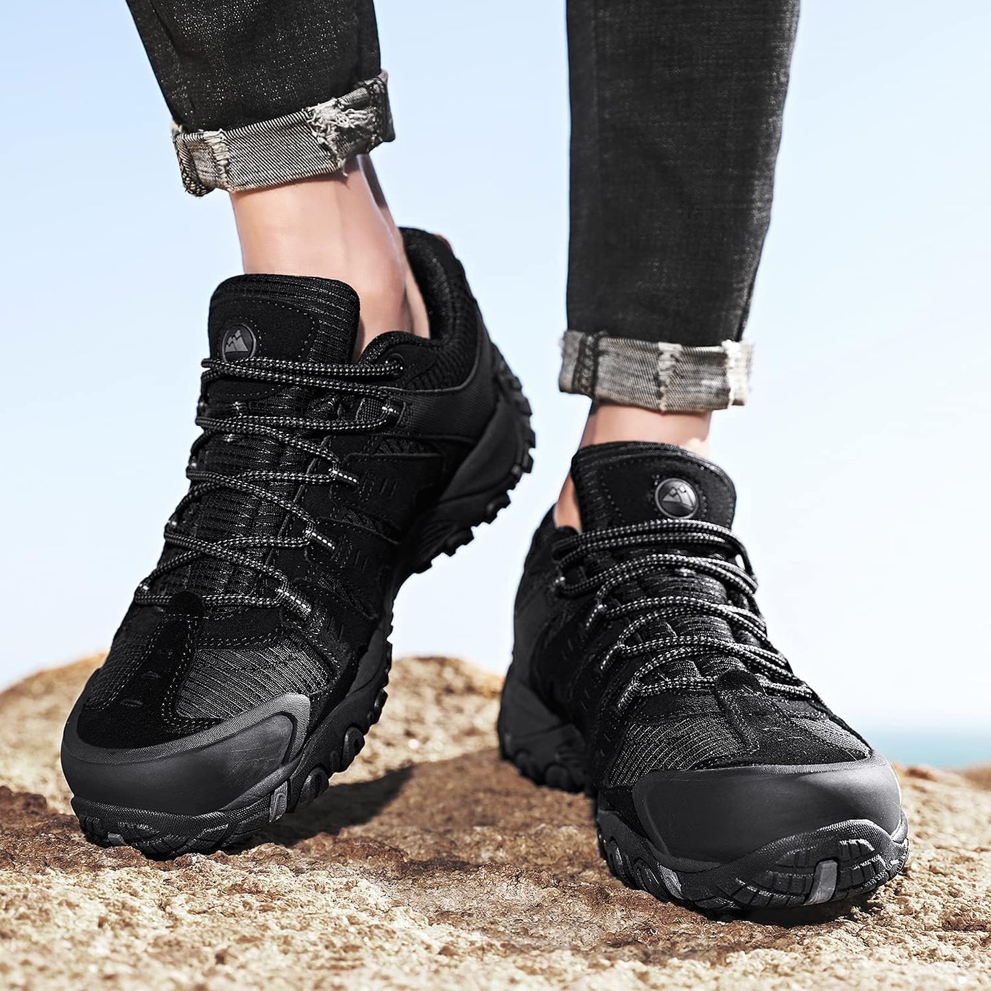 Ademende Lage Outdoor Wandelschoenen voor Heren – Lichtgewicht Trekking & Trail