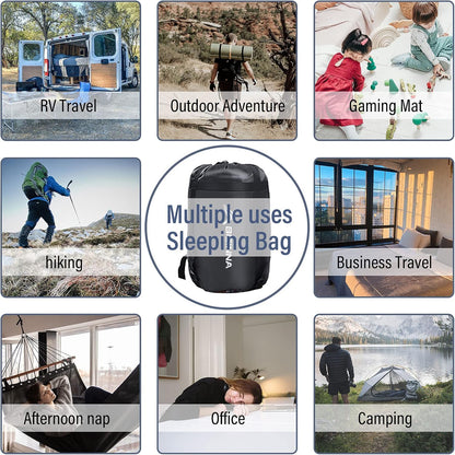 BISINNA XXL Slaapzak – Plus-Size 3/4-Seizoen Waterdicht Lichtgewicht voor Grote & Lange Volwassenen