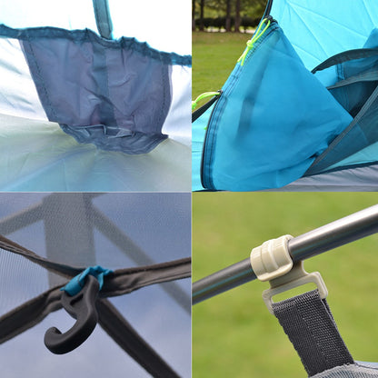Desert & Fox 2-Persoons Tent – Lichtgewicht 3-Seizoen Backpacking Tent met Aluminium Stokken en Waterdichte Bescherming