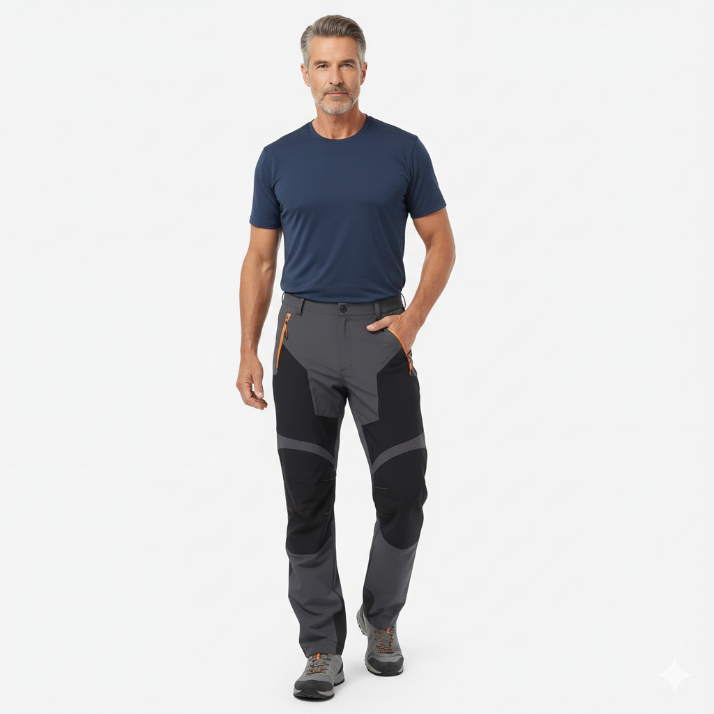 Tervan Men's Outdoor Pants with Stretch and Adjustable Waist