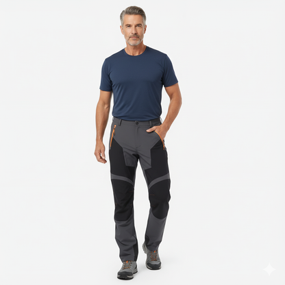 Tervan Men's Outdoor Pants with Stretch and Adjustable Waist