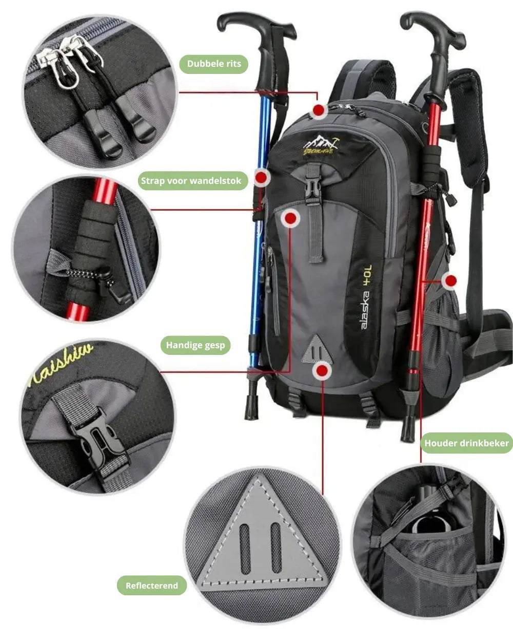 Outdoor Backpack - Waterdicht - Wandelen