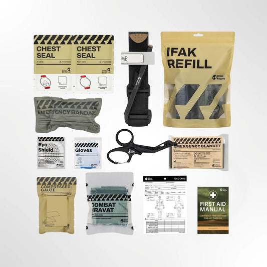 RHINO RESCUE Trauma Kit – IFAK Refill and Outdoor First Aid Set