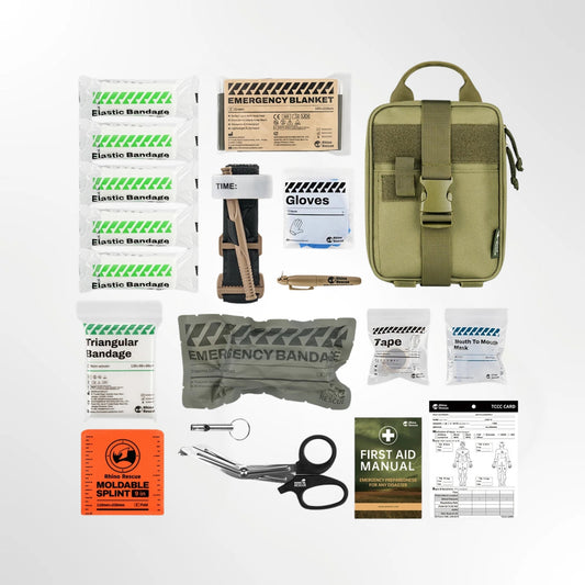 Rhino Rescue IFAK First Aid Kit – 20-Piece Emergency and First Aid Set