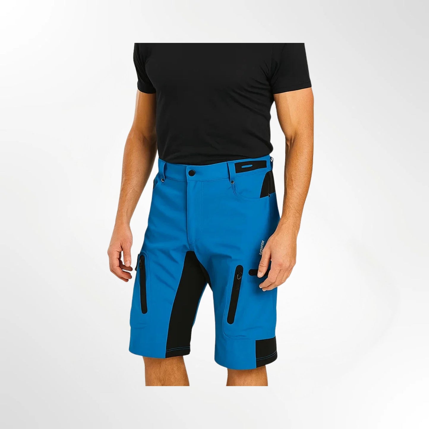Kavren Men's Outdoor Shorts with Zippered Pockets for Hiking