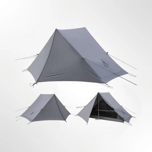 OneTigris Mountain Ridge Tent | Ultralight 1-2 Person Pole-Free Tent