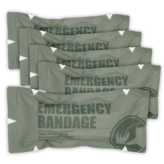 RHINO RESCUE Compression Bandage 6 Inch – Sterile Pressure Bandage for First Aid