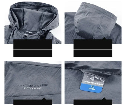 Dunne Ademend Outdoor Zomerjas – Lichtgewicht Quick-Dry Windbreaker voor Heren en Dames