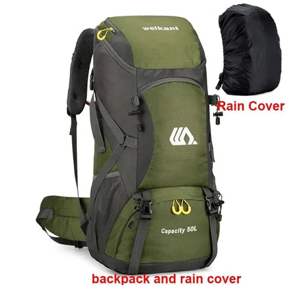Reistas Rugzak 50 L – Water-bestendige Hiking & Camping Backpack voor Mannen en Vrouwen