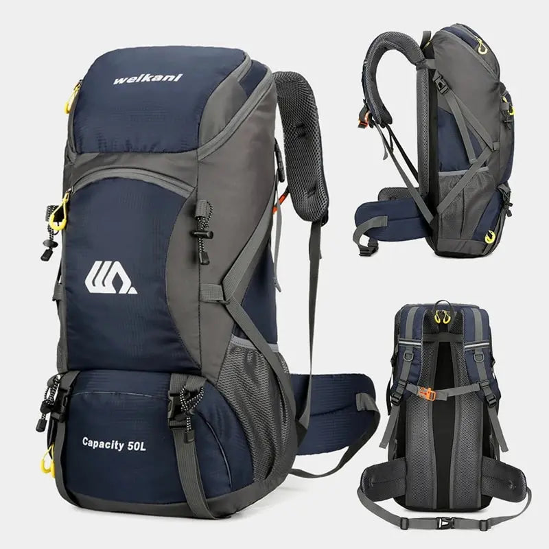 Reistas Rugzak 50 L – Water-bestendige Hiking & Camping Backpack voor Mannen en Vrouwen