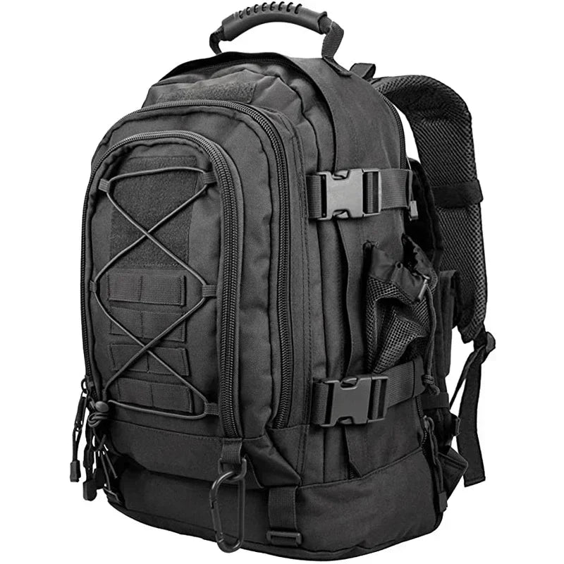 LQARMY Military Tactical Rugzak 60 L – MOLLE Systeem, Duurzaam & Geschikt voor Outdoor Hiking Kamperen