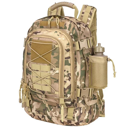 LQARMY Military Tactical Rugzak 60 L – MOLLE Systeem, Duurzaam & Geschikt voor Outdoor Hiking Kamperen