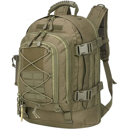 LQARMY Military Tactical Rugzak 60 L – MOLLE Systeem, Duurzaam & Geschikt voor Outdoor Hiking Kamperen