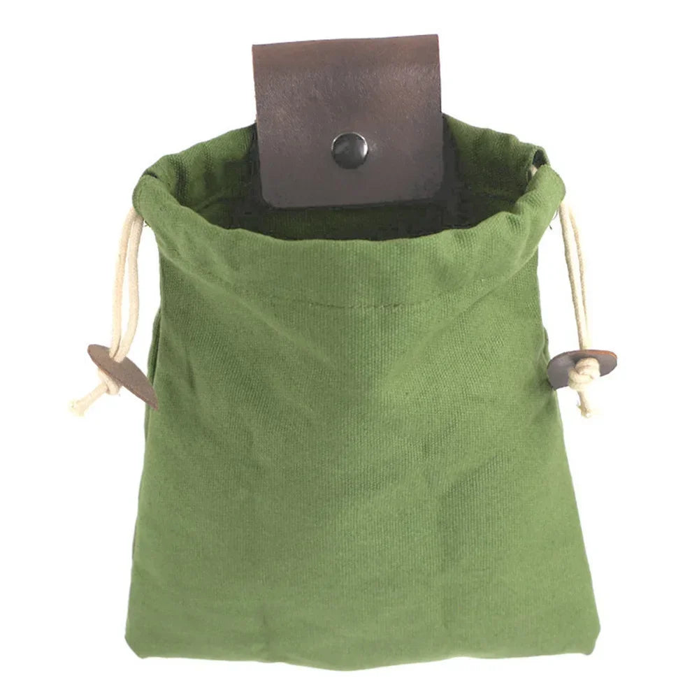 Leren Foraging Tas – Bushcraft Heuptas voor Wildplukken en Outdoor Gebruik