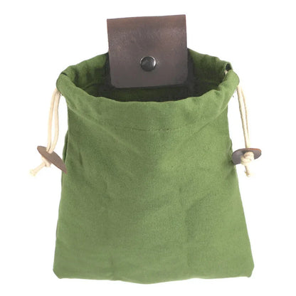 Leren Foraging Tas – Bushcraft Heuptas voor Wildplukken en Outdoor Gebruik