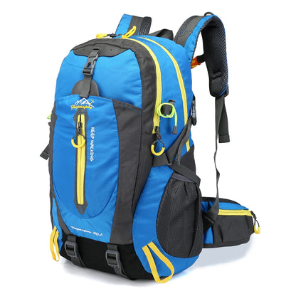 Waterdichte Travel Rugzak 40 L – Laptop & Hiking Daypack voor Mannen en Vrouwen