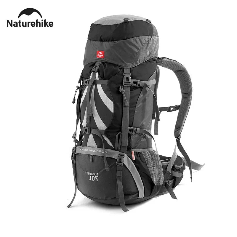 Naturehike Rugzak 70 L – Ergonomische Hiking Rugzak met Regenhoes voor Outdoor & Trekking