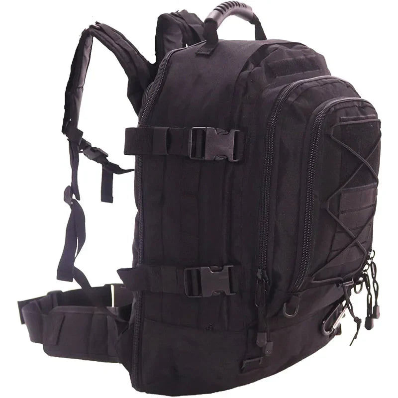LQARMY Military Tactical Rugzak 60 L – MOLLE Systeem, Duurzaam & Geschikt voor Outdoor Hiking Kamperen