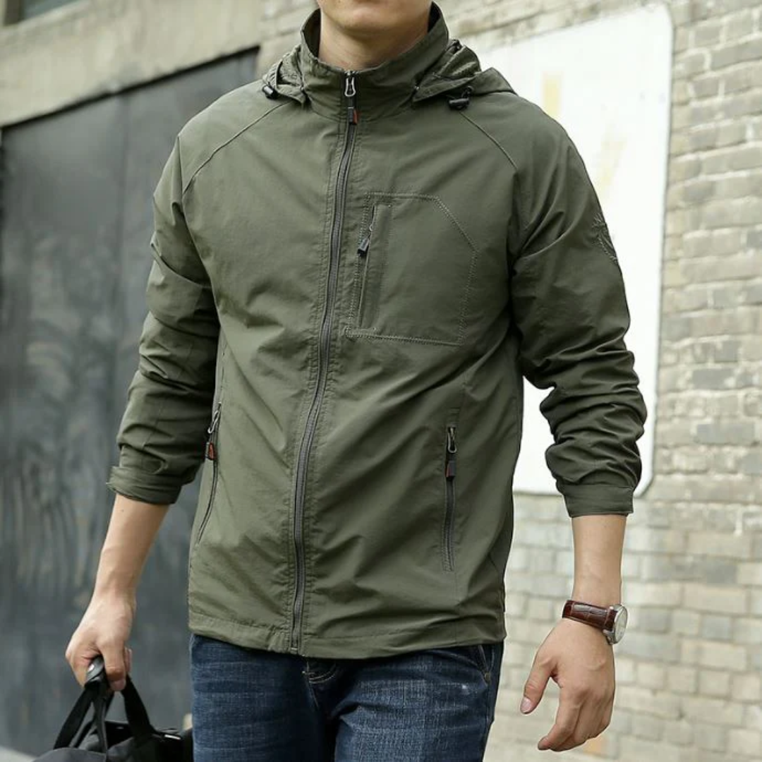 Airstep Men's Outdoor Jacket – Lightweight jacket with hood