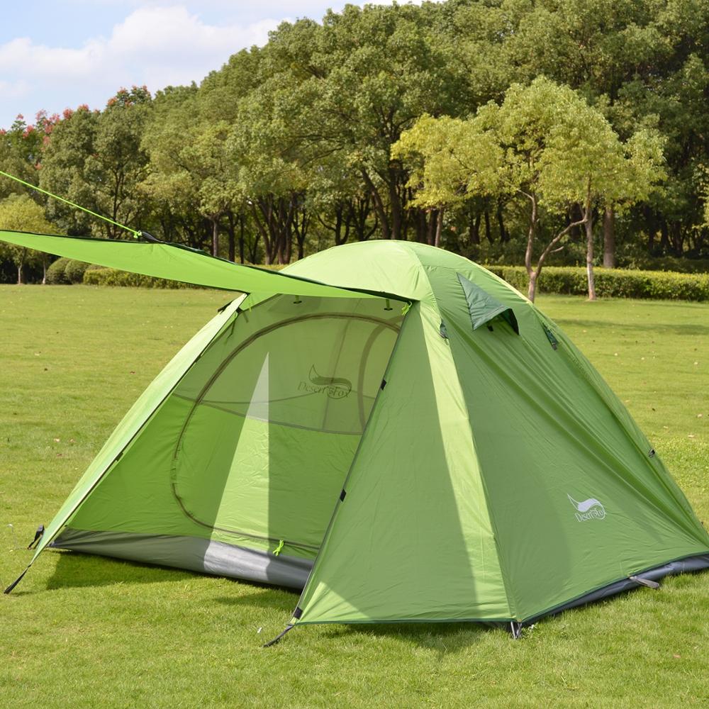 Desert & Fox 2-Persoons Tent – Lichtgewicht 3-Seizoen Backpacking Tent met Aluminium Stokken en Waterdichte Bescherming