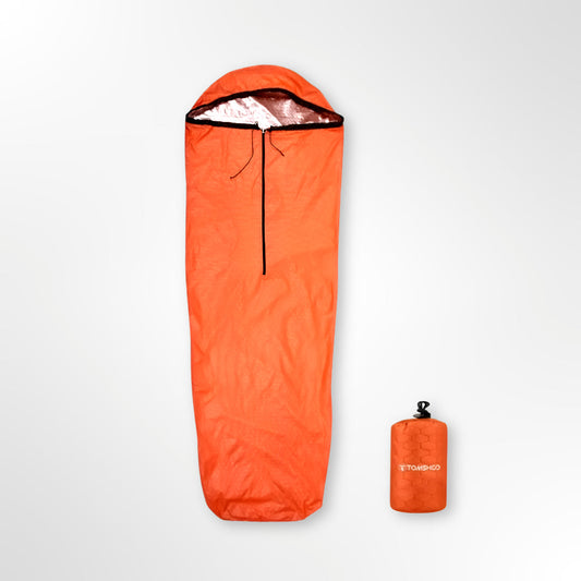 Noodslaapzak 1-Persoons – Ultralicht 180 g Warmtereflecterend & Waterdicht Survival Model