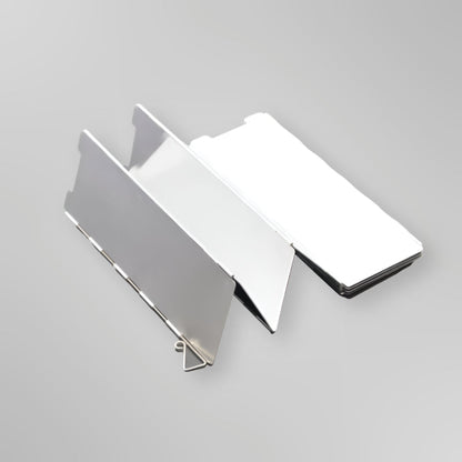 Opvouwbaar Windscherm 8-9 Panelen – Lichtgewicht Aluminium Campinglek voor Kookstel